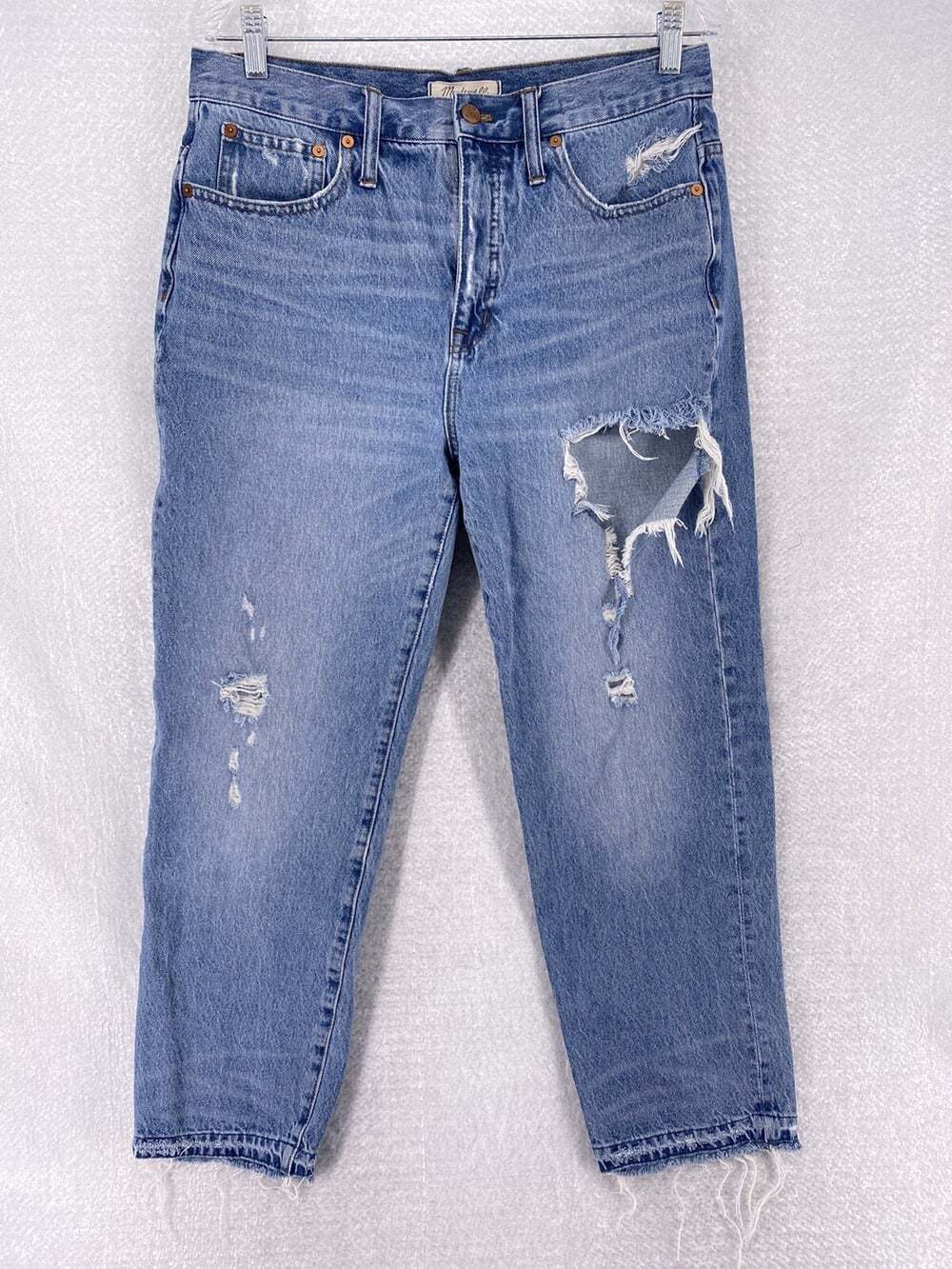 Madewell Women’s Size 30 Classic Straight Leg Jean - Distressed - High Rise